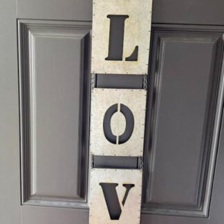 Hanging Metal LOVE Sign