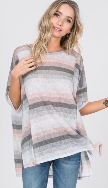 Knit Short Sleeve Top - Multiple Colors