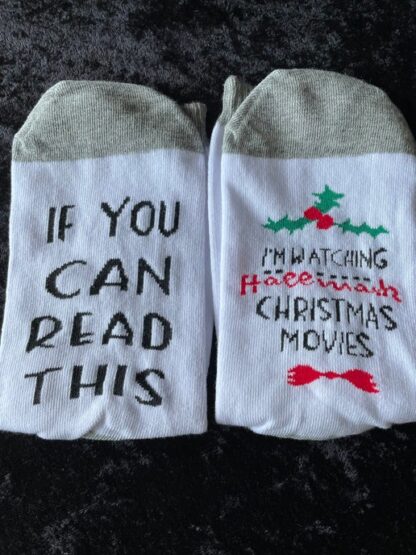 I'm Watching Hallmark Christmas Movies socks