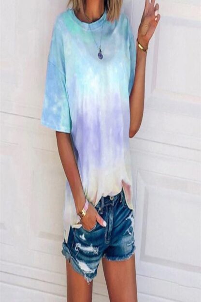 Blue Tie Dye T Shirt