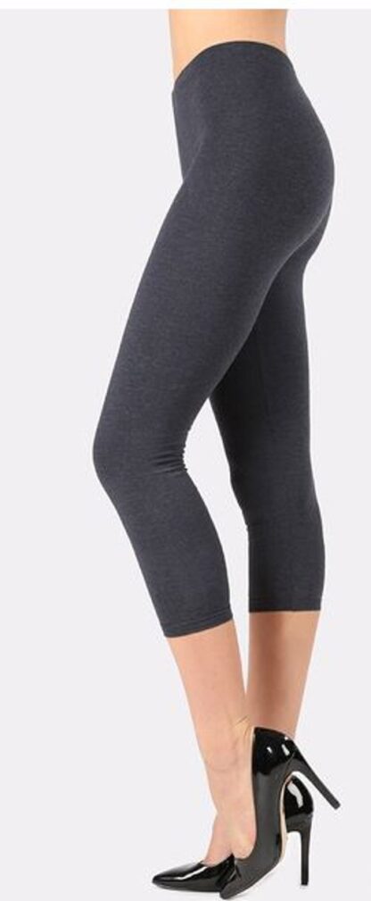 Cotton Capri Leggings Multiple Colors