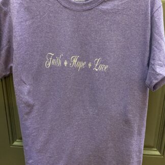 Purple Faith Hope Love T-shirt