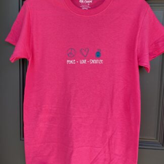 Pink Peace Love Sanitize T-shirt