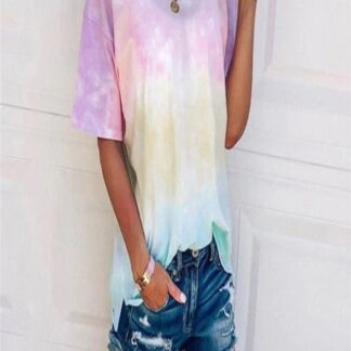 Purple Tie Dye T Shirt