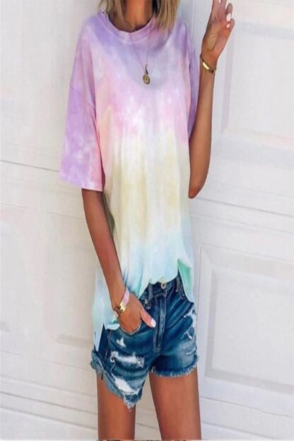Purple Tie Dye T Shirt