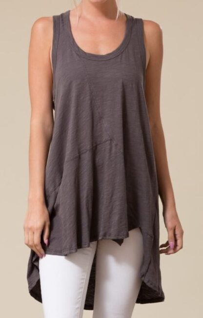 Sleeveless High Low Tank