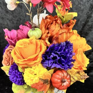 Fall Bucket Flowers